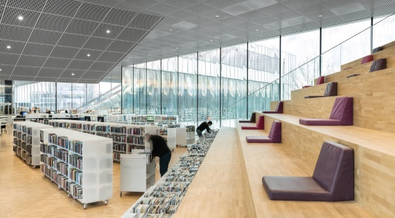 Fransiya Kansk kutubxonasi dizayni va me’morial qurilishi jihatdan boshqa kutubxonalardan ajralib turadi! Fransiya Kansk kutubxonasi dizayni va me’morial qurilishi jihatdan boshqa kutubxonalardan ajralib turadi!