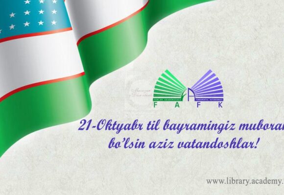 21-oktyabr O’zbekiston Respublikasi Davlat tili qabul qilingan kun!