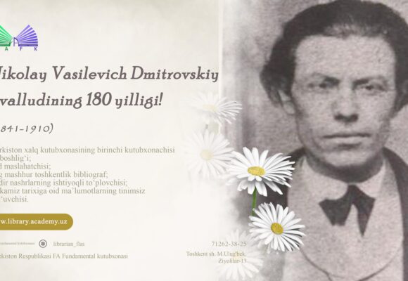 Nikolay Vasilevich Dmitrovskiy  tavalludining 180 yilligi!