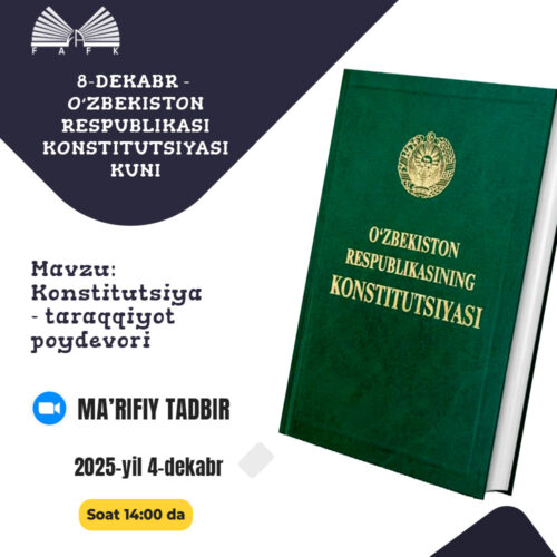 Konstitutsiya – taraqqiyot poydevori Konstitutsiya – taraqqiyot poydevori