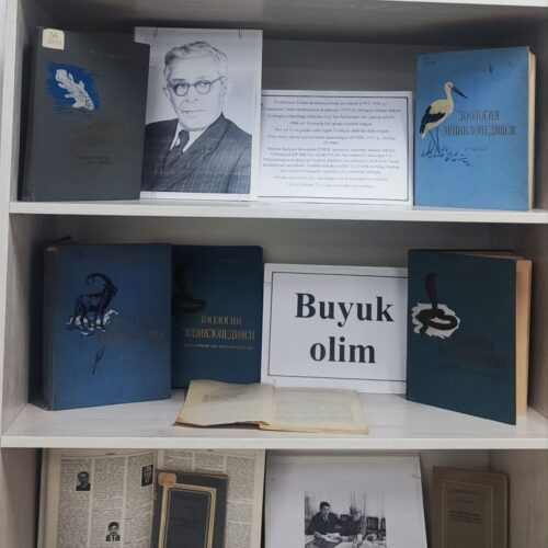 Tesha Zohidov tavalludining 120 yilligiga bag‘ishlangan “Buyuk olim” nomli kitob ko‘rgazmasi tashkil etildi
